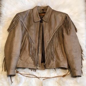 Unik Leather Apparel Tan Leather Jacket